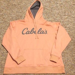 Cabela's, XL, light pink with grey hoddie